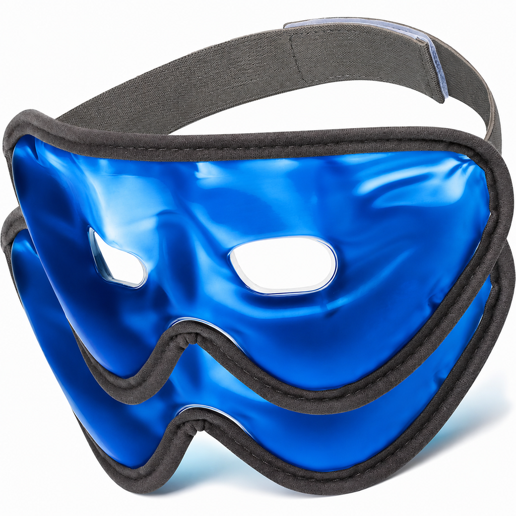 Veloura™ Eye Mask Pro – Mască cu Gel Rece și Caldă, Reutilizabilă, pentru Relaxare, Cearcăne și Ochi Obosiți