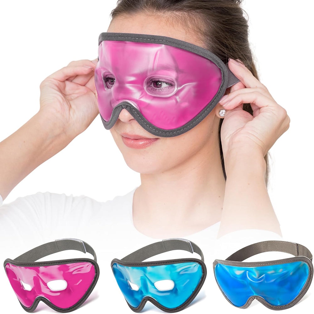 Veloura™ Eye Mask Pro – Mască cu Gel Rece și Caldă, Reutilizabilă, pentru Relaxare, Cearcăne și Ochi Obosiți